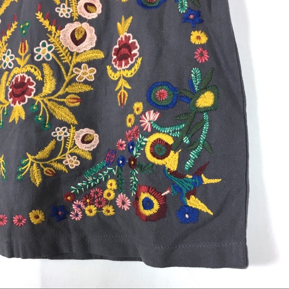 Umgee Mini Skirt Embroidered - Picture 2 of 6